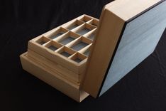 Jewelry Box In Ash, Dyed Koto, Ebony 3 small