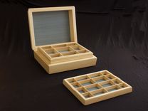 Jewelry Box In Ash, Dyed Koto, Ebony 6 small