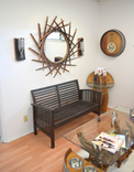 Wine Barrel Mirror - Mollina - Made From Retired California Wine Barrels 6 small