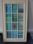 Beach Theme Decoupage Glass Panel Wall Hanging 1 small
