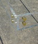 Acrylic "Button Line" Dining Table - Hand Crafted, Custom Made To Order 2 small