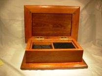 Raised Panel Jewelry Box With Tray 4 small