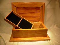 Raised Panel Jewelry Box With Tray 2 small
