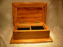 Raised Panel Jewelry Box With Tray 6 small