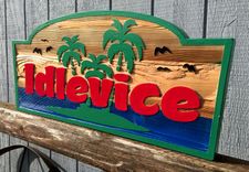 Sandblasted Cedar Sign 6 small