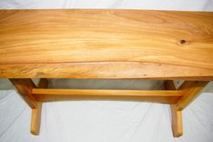 Live Edge Oak And Cedar Trestle Table 2 small