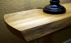 Live Edge Oak And Cedar Trestle Table 4 small