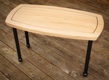 White Oak Slab End Table 3 small