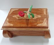 Carved Hummingbird Keepsake Box 5 small