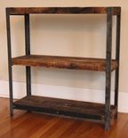 Forged Steel Bookshelf Made With Sustainably Reclaimed Wood 3 small