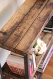 Forged Steel Bookshelf Made With Sustainably Reclaimed Wood 4 small