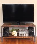 Multimedia Stand Made From Reclaimed Fishtail Oak 2 small