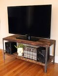 Multimedia Stand Made From Reclaimed Fishtail Oak 1 small
