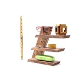 Woodwarmth Valet Stand: Phone Holder Keys Holder Shelf 3 small