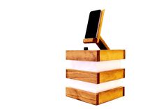Woodwarmth Table & Bedside Lamp + Phone Dock 2 small