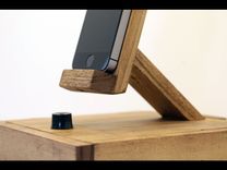 Woodwarmth Table & Bedside Lamp + Phone Dock 3 small