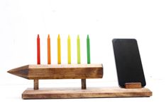 Woodwarmth Pencil Holder And Desk Organizer + Phone Stand 5 small