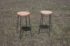Log Top Bar Stools 2 small