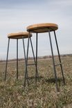 Log Top Bar Stools 4 small