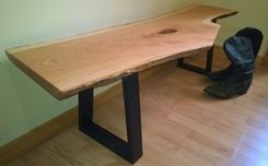 Live Edge Cherry Slab Bench / Coffee Table 2 small