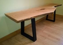 Live Edge Cherry Slab Bench / Coffee Table 4 small