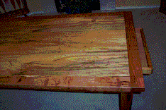 Spalted Pecan Table With Mesquite Frame And Legs 4 small