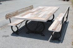 Farm Table With 2 Benches 3 small