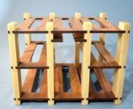 Maple And Walnut Wine Rack 2 small