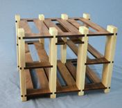 Maple And Walnut Wine Rack 3 small