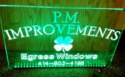 Led Engraved Acrylic Sign 1 small
