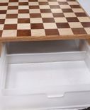 Custom Wood And Acrylic Chess Board With Drawer 2 small