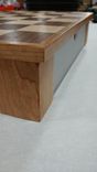 Custom Wood And Acrylic Chess Board With Drawer 5 small