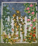 White Picket Fence Wall Quilt 1 small