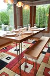 Urban Reclaimed Wood Dining Table With Hairpin Legs - 2.5 1 small