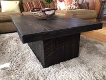 Reclaimed Urban Wooden Coffee Table - Made From Salvaged Barn Wood 3 small