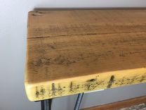 Urban Wood Console Table, Hairpin Legs, Modern, Rustic, Wood Table, Reclaimed Wood Furniture 2 small