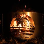 Personalized Tropical Scene Fire Pit Ring 3 small