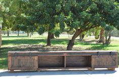 Retro Barn Wood Entertainment Center 1 small
