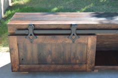 Retro Barn Wood Entertainment Center 3 small
