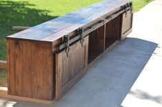 Retro Barn Wood Entertainment Center 4 small