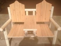 Adirondack Style Cocktail Bench For Two 3 small