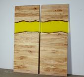 Modern Live Edge Wood And Resin Barn Door 1 small