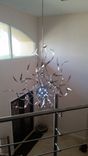 Ball And Stainless Steel Ribbon Led Chandelier 5 small