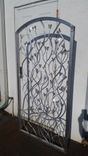 Hand Wrought Aluminum Gate With Stems And Leaves 1 small
