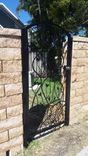 Hand Wrought Aluminum Gate With Stems And Leaves 4 small