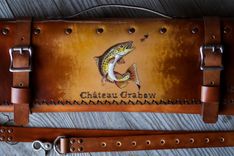 Italian Leather Custom Knife Roll 5 small