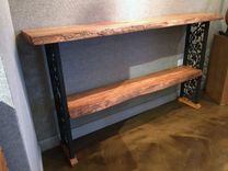 Live Edge And Black Steel  Console Table 1 small