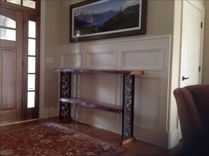 Live Edge And Black Steel  Console Table 6 small