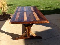 Stunning Reclaimed Trestle Base Table 1 small