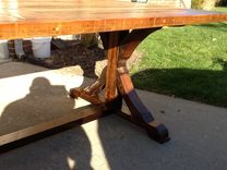 Stunning Reclaimed Trestle Base Table 3 small